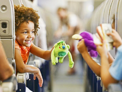 Traveling with children by plane